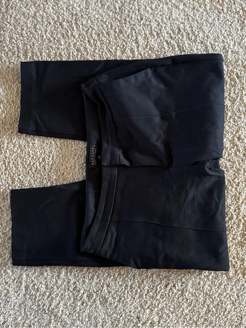 Eloquii Black Ponte Pull-On Suit Pants